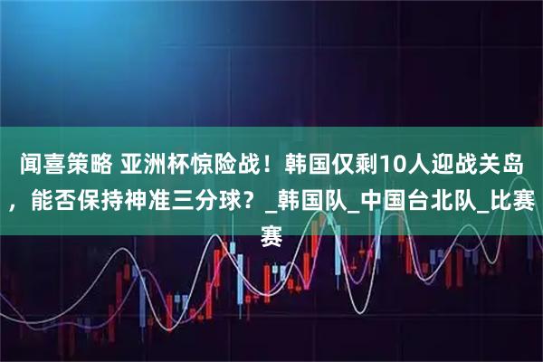 闻喜策略 亚洲杯惊险战！韩国仅剩10人迎战关岛，能否保持神准三分球？_韩国队_中国台北队_比赛